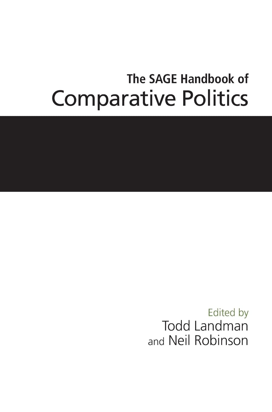 The SAGE Handbook of Comparative Politics,Used