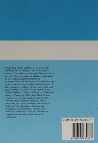 Solid Phase Peptide Synthesis: A Practical Approach (The ^APractical Approach Series),Used