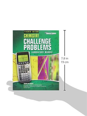Chemistry Challenge Problems Laboratory Manual  Teacher Edition,Used
