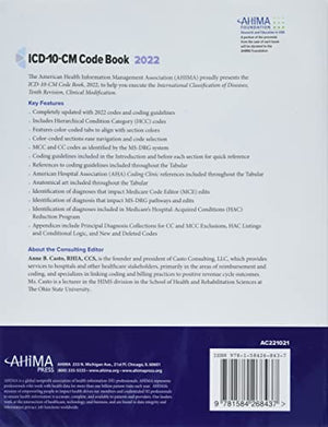 ICD10CM Code Book, 2022,Used