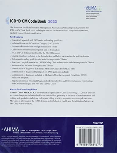 ICD10CM Code Book, 2022,Used