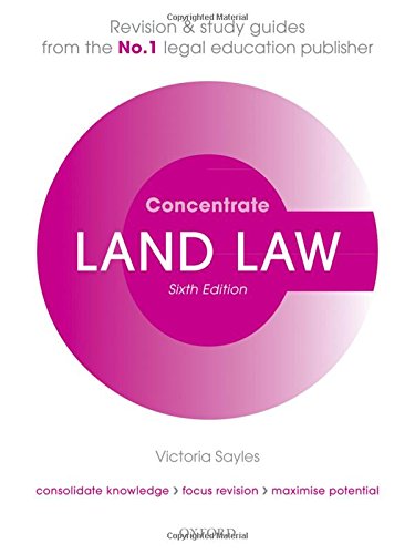 Land Law Concentrate: Law Revision and Study Guide,Used