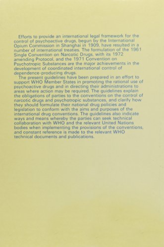 Guidelines for the Control of Narcotic and Psychotropic Substances: In the Context of International Treaties,Used
