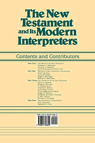 The New Testament and Its Modern Interpreters,Used