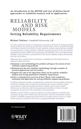 Reliability and Risk Models: Setting Reliability Requirements,Used