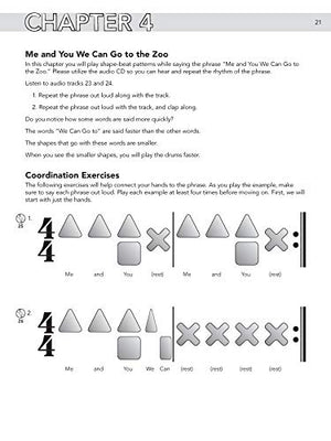 Shape Beats for Kids: A Simple and Fun Approach to Learning Drums, Book & Online Audio/Software,New