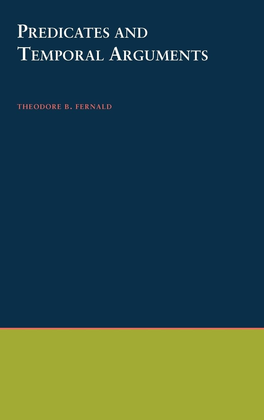 Predicates and Temporal Arguments,New