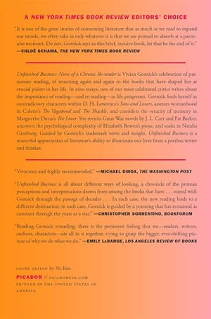 Unfinished Business: Notes of a Chronic Rereader,Used