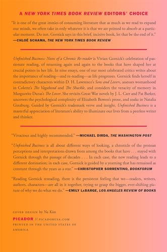 Unfinished Business: Notes of a Chronic Rereader,Used
