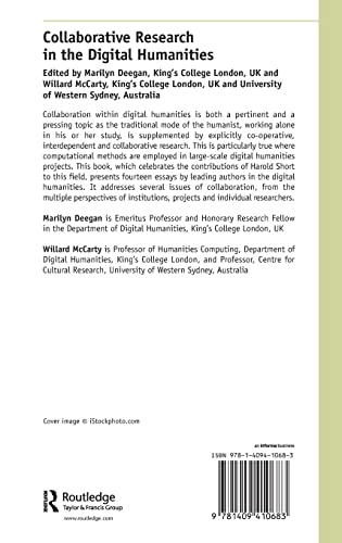 Collaborative Research in the Digital Humanities (Digital Research in the Arts and Humanities),Used