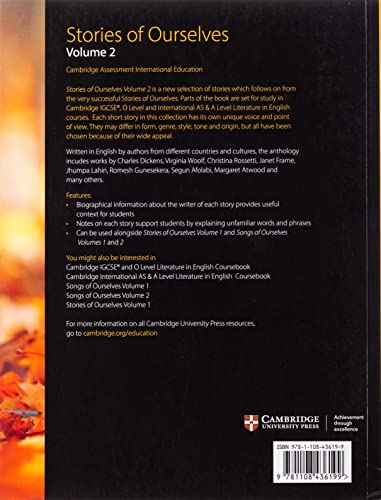 Stories of Ourselves: Volume 2: Cambridge Assessment International Education Anthology of Stories in English (Cambridge Internat,New