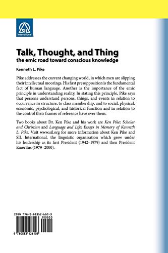 Talk, Thought, and Thing: The Emic Road Toward Conscious Knowledge,Used
