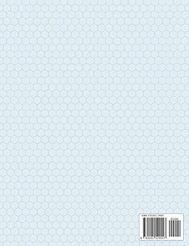 Hexagon Paper Organic Chemistry: Organic Chemistry Hexagon Paper Composition Notebook, 1/4 Inch For Drawing Organic Chemistry Bi,Used
