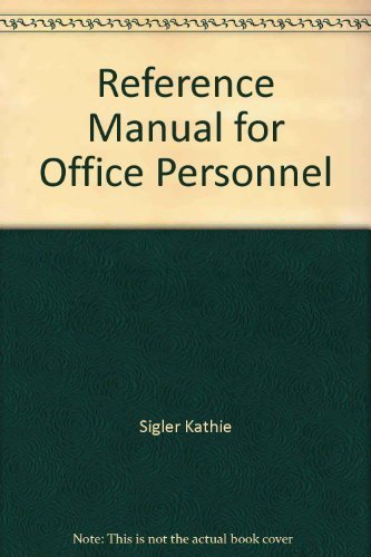 Reference Manual for Office Personnel,Used