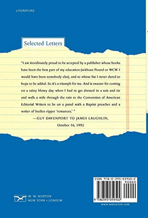 Guy Davenport and James Laughlin: Selected Letters,New