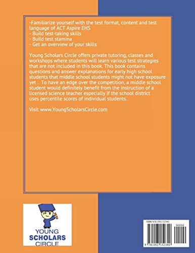 ACT Science Aspire Test Prep Book: FullLength Mock Test (Volume 1),Used