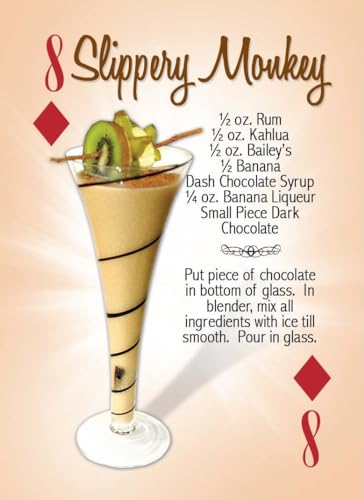 Tropical Cocktail Drink Recipes Playing Cards 54 Cards,New