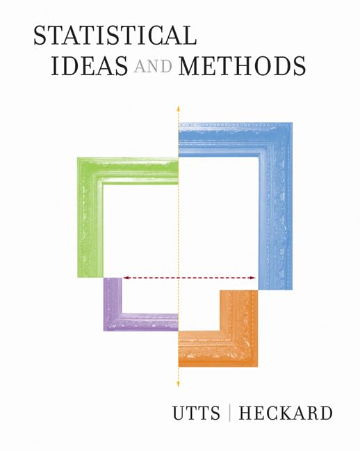 Statistical Ideas and Methods (with CDROM) (Available Titles CengageNOW),Used
