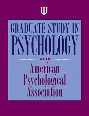 Graduate Study in Psychology, 2012,Used