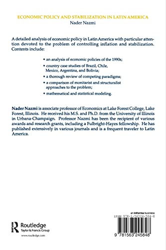 Economic Policy and Stabilization in Latin America,Used