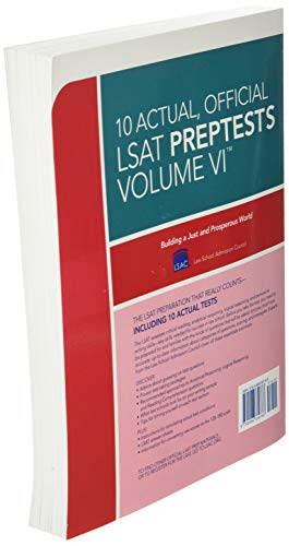 10 Actual, Official LSAT PrepTests Volume VI: (PrepTests 7281),Used