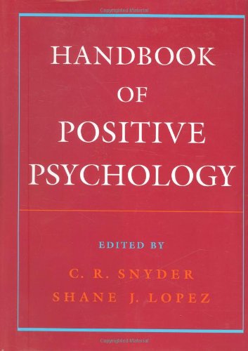 Handbook Of Positive Psychology