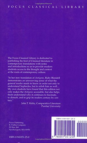 Sophocles : Antigone (Focus Classical Library),Used