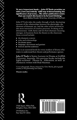 The Process of Drama: Negotiating Art and Meaning (Annual; 199192),Used
