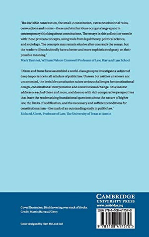 The Invisible Constitution in Comparative Perspective (Comparative Constitutional Law and Policy),Used