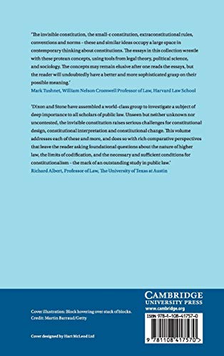 The Invisible Constitution in Comparative Perspective (Comparative Constitutional Law and Policy),Used