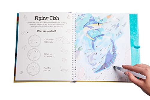 Magical Water Painting: Under the Sea: (Art Activity Book, Books for Family Travel, Kids' Coloring Books, Magic Color and Fade) ,Used
