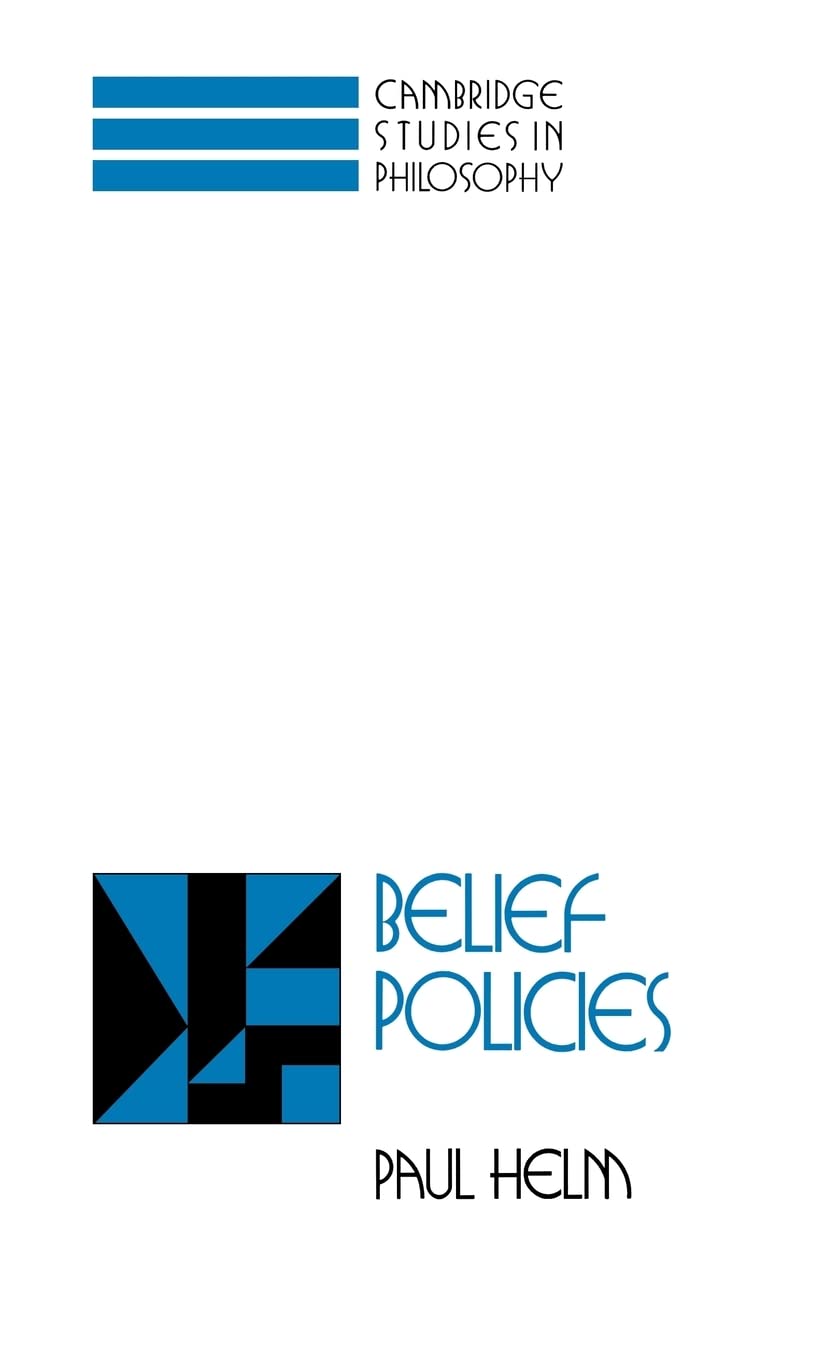 Belief Policies (Cambridge Studies in Philosophy),Used