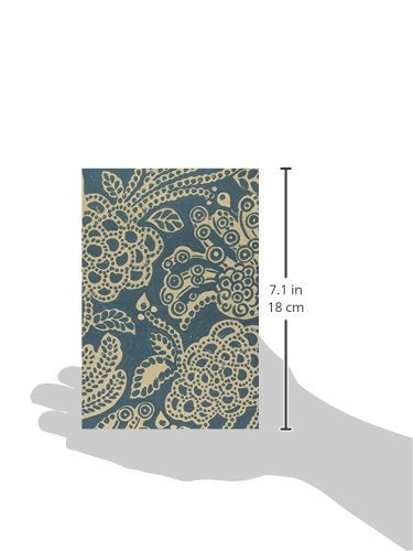ESV Large Print Compact Bible (Cloth over Board, Blue Flora),Used