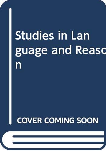 Studies in Language and Reason,Used