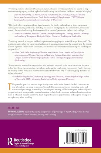 Promoting Inclusive Classroom Dynamics in Higher Education,Used