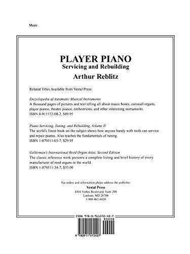 Player Piano: Servicing and Rebuilding,Used