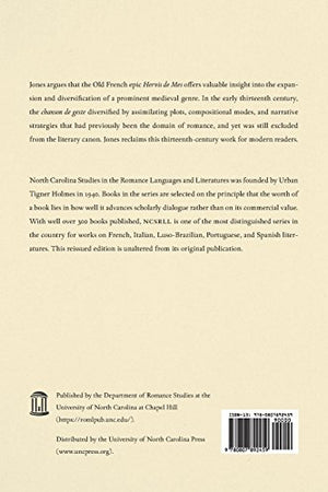 The Noble Merchant: Problems of Genre and Lineage in Hervis de Mes (North Carolina Studies in the Romance Languages and Literatu,Used