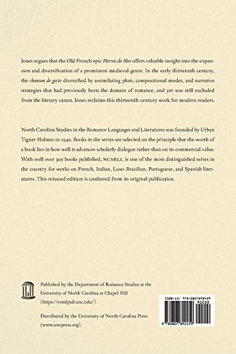 The Noble Merchant: Problems of Genre and Lineage in Hervis de Mes (North Carolina Studies in the Romance Languages and Literatu,Used