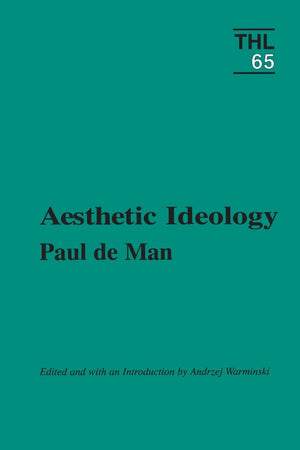 Aesthetic Ideology (Theory and History of Literature, Vol. 65) (Volume 65),Used