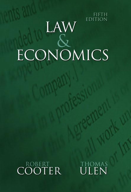 Law and Economics (5th Edition),New