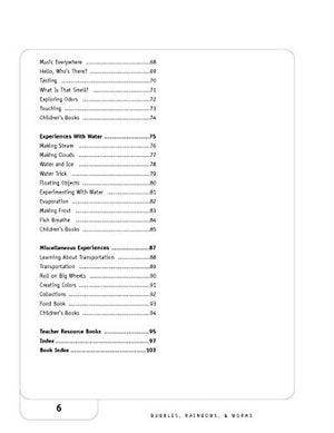 Bubbles, Rainbows & Worms: Science Experiments For Preschool Children,Used