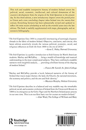 The Irish Experience Since 1800: A Concise History,New