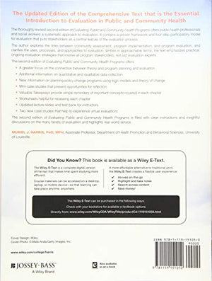 Evaluating Public and Community Health Programs, 2nd Edition,Used