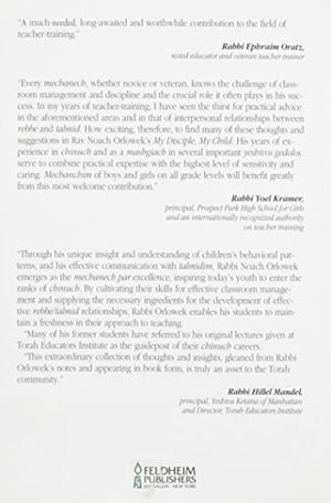 My Disciple, My Child: A Practical, TorahBased Guide to Effective Discipline in the Classroom,Used