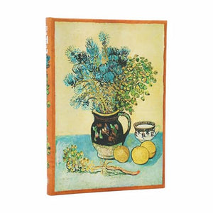 Van GoghS Still Life Midi Unlined Hardcover Journal, 144Pg, 120Gsm, The Barnes Collection By Paperblanks (Van GoghS Still Li