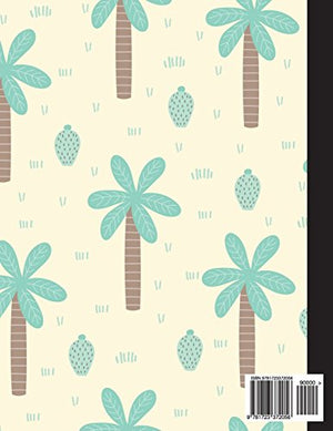 Composition Notebook College Ruled: Palm Trees Notebook, School Notebooks, Tropical Composition Book, Palm Tree Gifts, Cute Comp,Used
