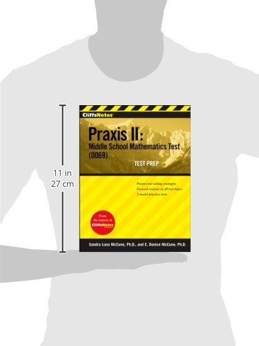 CliffsNotes Praxis II: Middle School Mathematics Test (0069) Test Prep (CliffsNotes (Paperback)),Used
