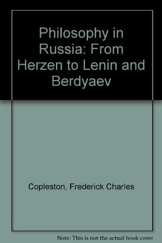 Philosophy In Russia: From Herzen To Lenin And Berdyaev,Used