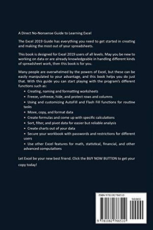 EXCEL 2019: A Comprehensive Beginners Guide to Learn Excel 2019 Step by Step from A  Z,Used