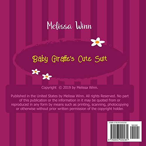 Baby Giraffes Cute Suit: A New Adventure with the Potty Zoo Characters. A Little Poem for Toddlers who are Learning the Colors. ,Used